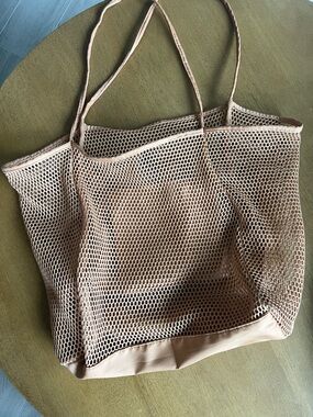 Beige Mesh Tank Top — Lightweight Summer Layer